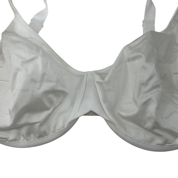 Bali Womens White Underwire Minimizer Bra 42DD Unlined Full Coverage - Picture 8 of 11